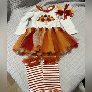 Festive Turkey Tutu Costume for Baby